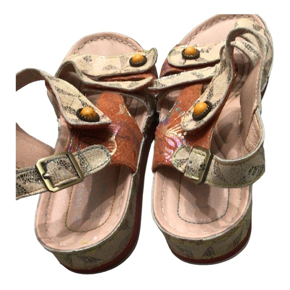 Spring Step L’Artiste Payokya orange sandals 40 - Picture 2 of 7